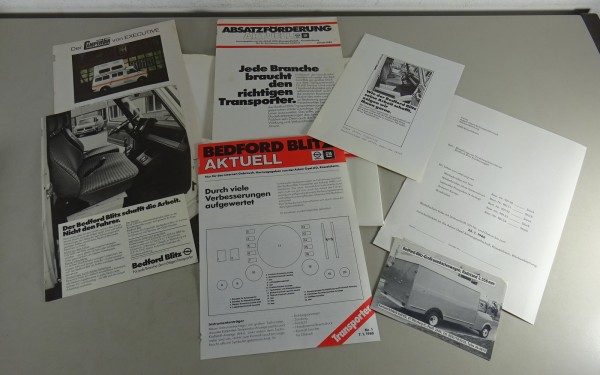 Prospektmappe / Broschüre Opel Bedford Blitz Ausgabe 1980