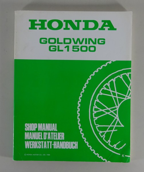 Werkstatthandbuch / Workshop Manual Nachtrag Honda Goldwing GL 1500 Stand 1988