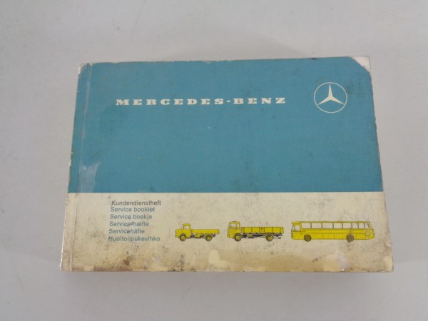 Scheckheft / Wartungsheft Mercedes Benz LKW + Bus + Transporter von 07/1974