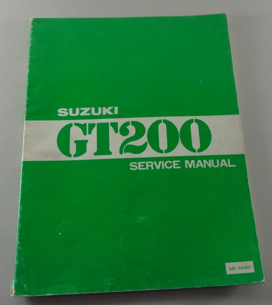 Workshop manual Suzuki GT 200 / E / GT200/E from 05/1979