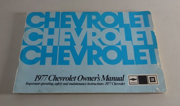 Owner´s Manual / Handbook Chevrolet Stand 1977