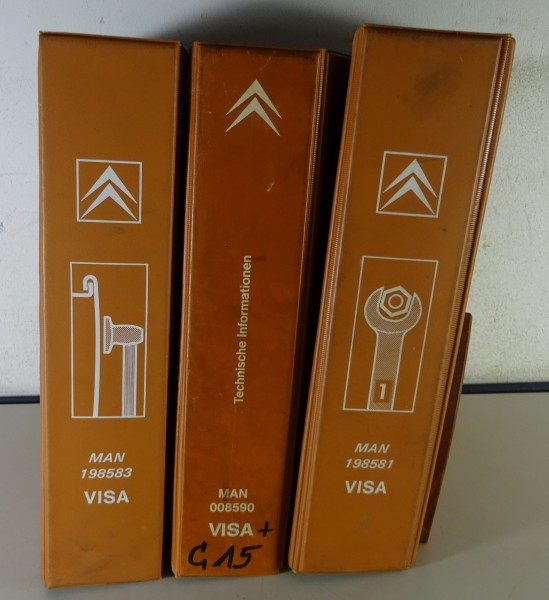 Werkstatthandbuch Citroen Visa + C 15 | Konvolut aus 3 Bänden | ab Baujahr 1978