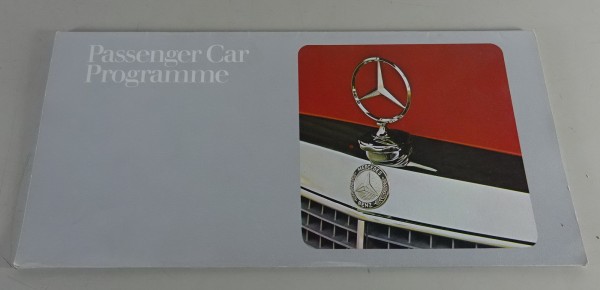 Prospekt Mercedes Benz Passenger Car Programme für W114 - W116 / C107 von 1975