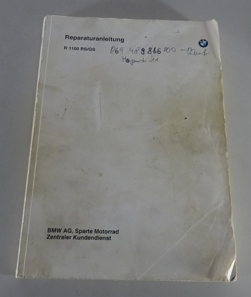 Werkstatthandbuch / Reparaturanleitung BMW R 1100 RS / GS von 04/94