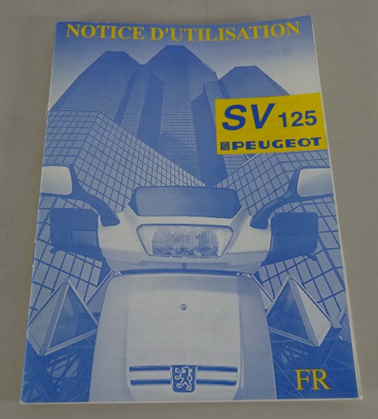 Betriebsanleitung Peugeot Roller SV 125 auf Französisch Stand 1997