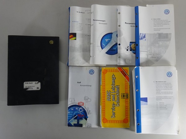 Bordmappe + Betriebsanleitung VW Golf IV/4 + Variant von 3/2000