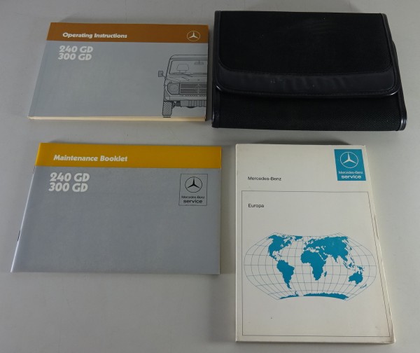 Wallet + Owner´s Manual Mercedes-Benz G-Wagon W460 240 GD / 300 GD from 03/1986