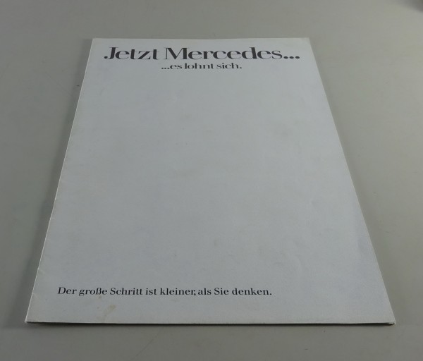Prospekt Mercedes-Benz Vorteile Vorstellung /8 W114 + W115 Stand 04/1975