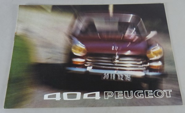 Prospekt / Brochure Peugeot 404 Sedan Stand 07/1972