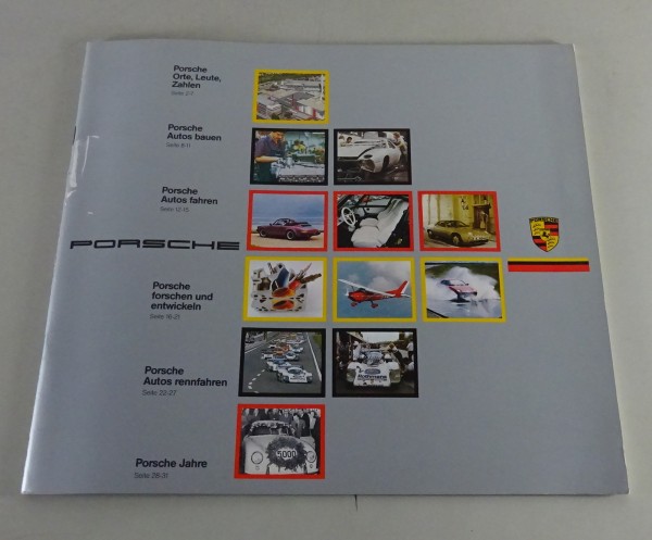 Prospekt / Broschüre Porsche Imageprospekt von 03/1985