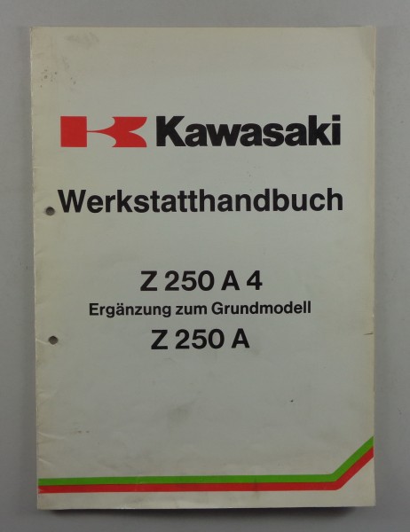 Werkstatthandbuch Nachtrag Kawasaki Z 250 A 4 von 1982