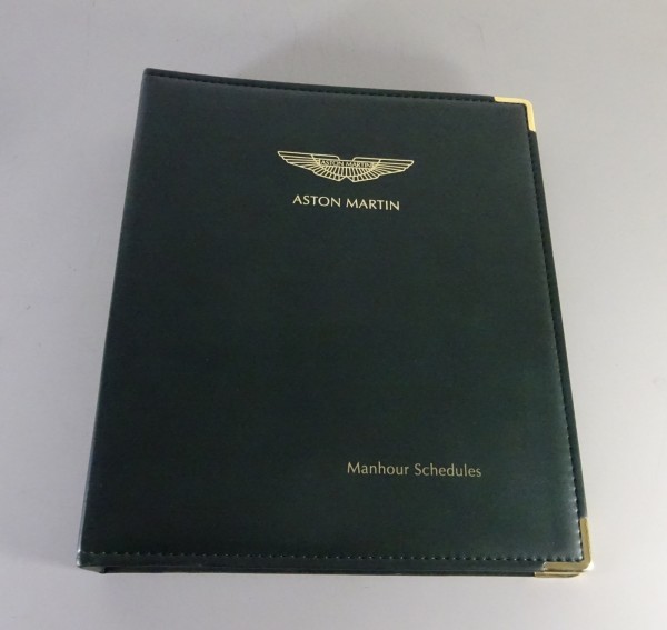 Arbeitsrichtzeiten / Manhour Schedules Aston Martin DB7 Vantage Stand 05/1999