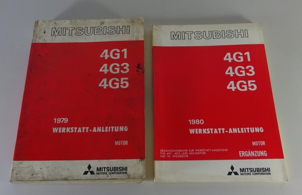 Werkstatthandbuch + Ergänzung Mitsubishi 4G1 / 4G3 / 4G5 Motor von 1979 -1980