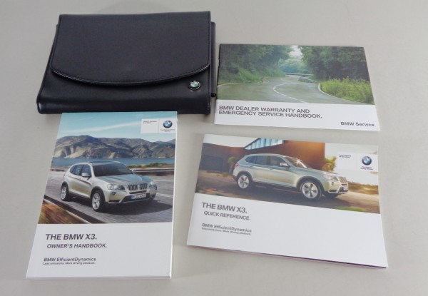 Owner's Manual + Wallet BMW X3 F25 X3 xDrive20i 28i 35i 20d 30d 35d from 2011