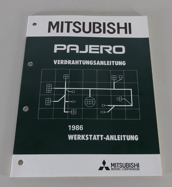 Werkstatthandbuch Mitsubishi Pajero Typ L040 Elektrik ab Baujahr 1986