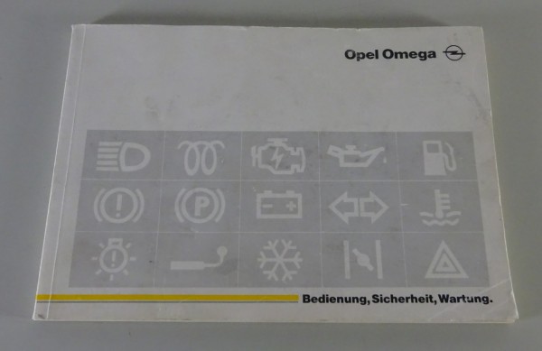 Betriebsanleitung / Handbuch Opel Omega A Limousine + Caravan Stand 03/1990