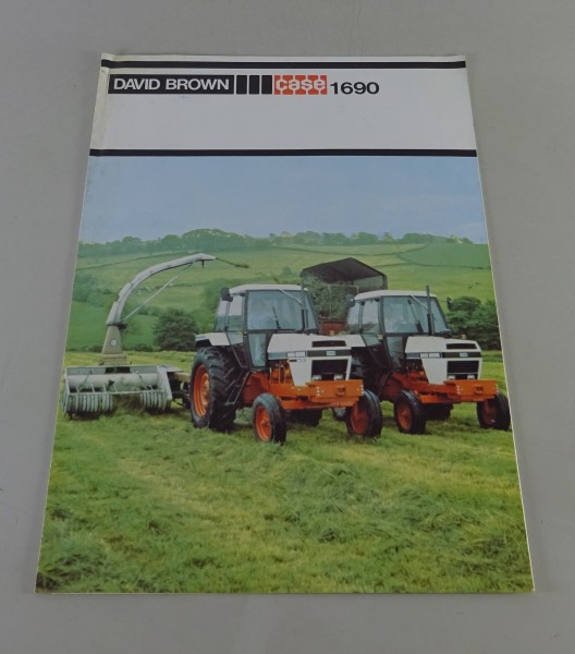 Faltprospekt / Broschüre David Brown Schlepper DB 1690