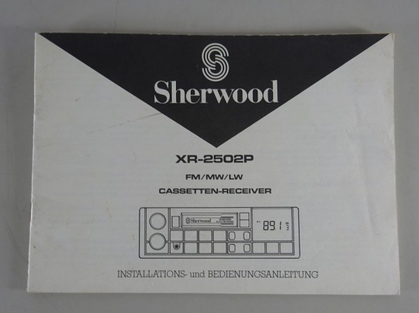 Betriebsanleitung Autoradio Sherwood XR-2502P 14/02/91