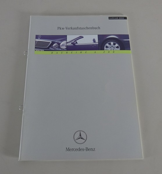 Verkaufstaschenbuch Mercedes-Benz CLK Cabrio A208 Stand 01/2002