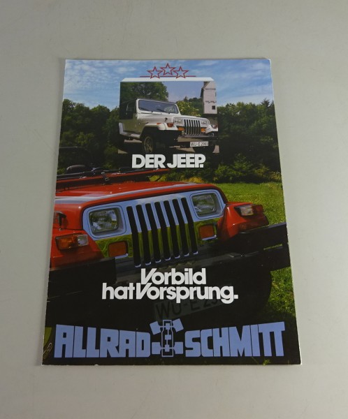 Prospekt / Broschüre Jeep Wrangler Stand 04/1987