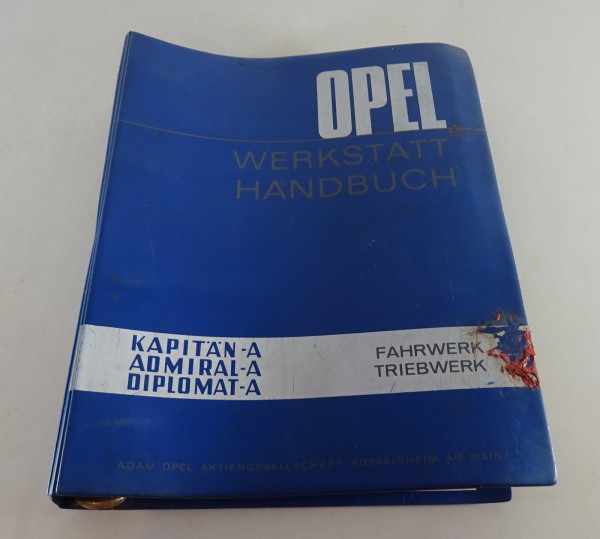 Werkstatthandbuch Opel Kapitän A / Admiral A / Diplomat A Fahrwerk von 04/1964