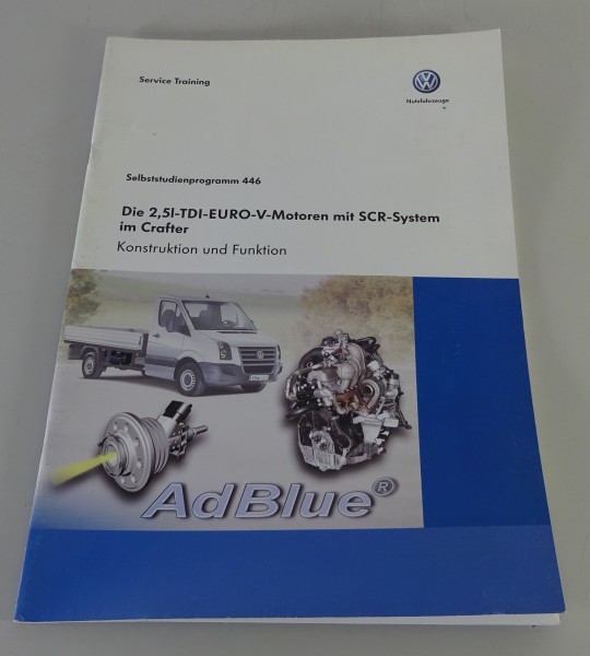 SSP 446 VW Volkswagen Selbststudienprogramm 2,5l TDI Motor mit SCR im Crafter