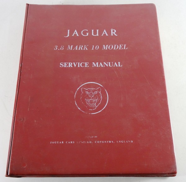 Werkstatthandbuch / Service Manual Jaguar Mark 10 / MK. X 3,6 Liter engl.