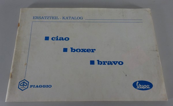Teilekatalog / Ersatzteilliste Piaggio Mofa Ciao / Boxer / Bravo Stand 1973