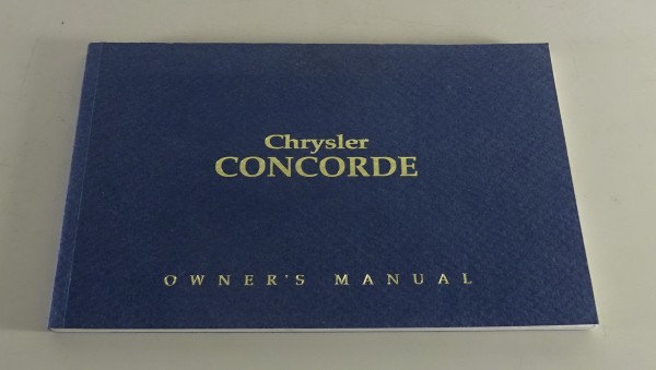 Owner´s Manual / Handbook Chrysler Concorde Stand 1992