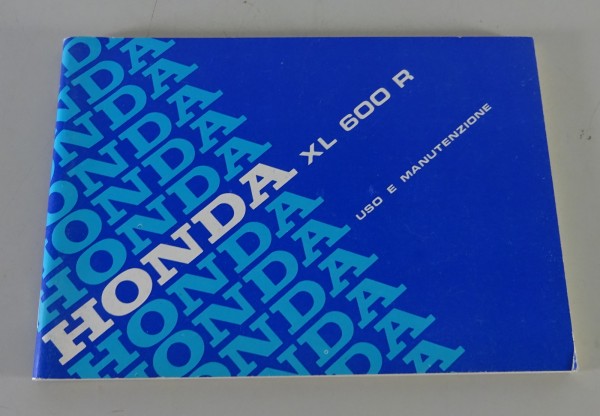 Owner´s Manual / Uso E Manutenzione Honda XL 600 R Stand 1983 - 1987