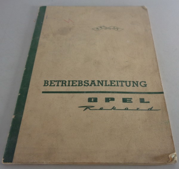 Betriebsanleitung / Handbuch Opel Rekord P2 Stand 08/1960