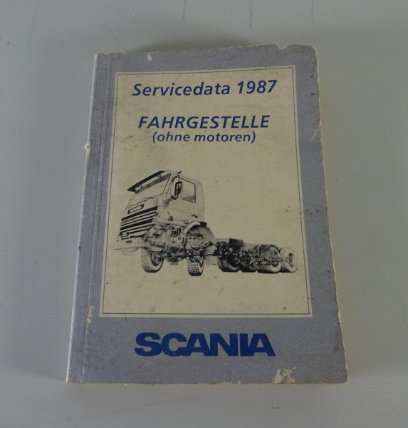 Tabellenbuch Scania LKW-Fahrgestelle Serie 2 von 1987