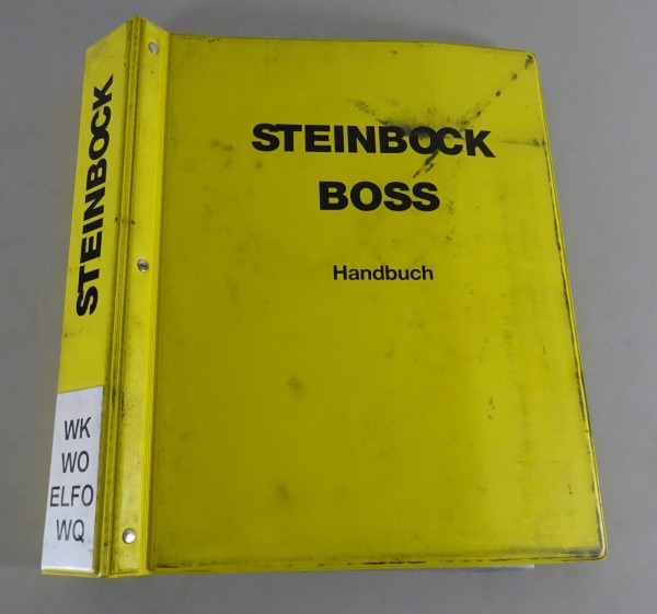 Betriebsanleitung/ Werkstatthandbuch Steinbock Boss Gabelstapler WK/WO/ELFO/WQ