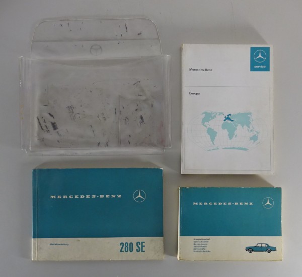 Bordmappe + Betriebsanleitung Mercedes Benz W108 280 SE Stand 07/1968