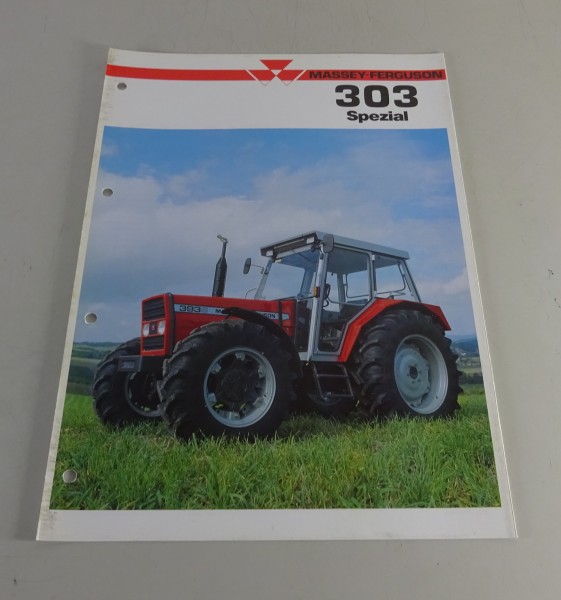 Prospekt / Broschüre Massey Ferguson Traktor MF 303 Spezial MF 393 Stand 10/1990