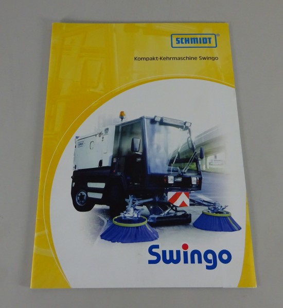 Prospekt / Broschüre Schmidt Kompakt-Kehrmaschine Swingo Stand 2001