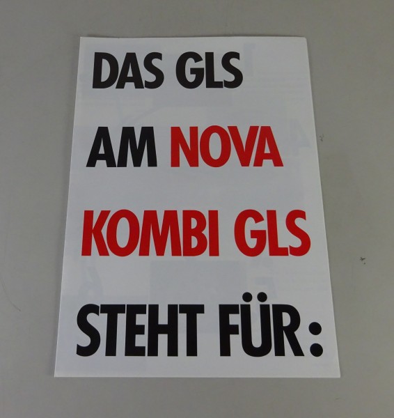 Prospekt / Broschüre Lada Nova Kombi GLS VAZ 2104