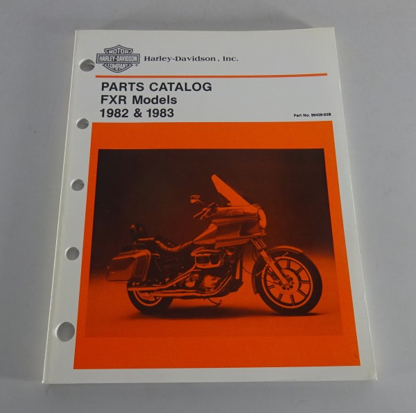 Parts catalog Harley Davidson FXR Models 1982 & 1983 from 1990