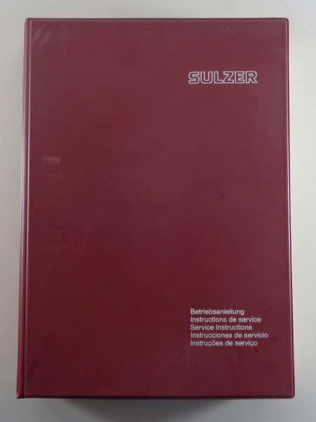 Workshop Manual / Service Instruction Sulzer Dieselmotor RND 68