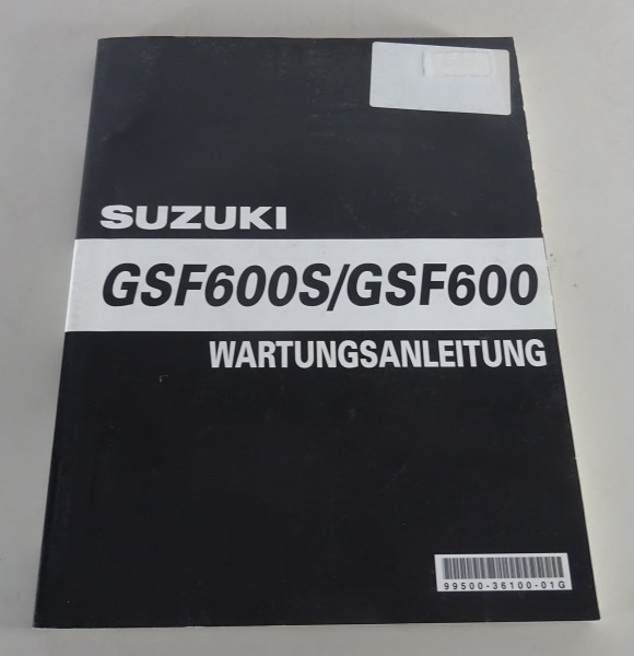 Werkstatthandbuch Suzuki GSF 600 S / GSF 600 Stand 01/2000