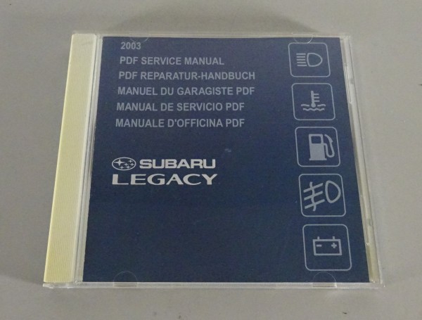 Werkstatthandbuch / Reparaturhandbuch CD Subaru Legacy BE/BH 2003 Stand 07/2002