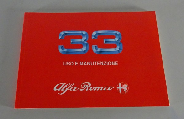 Uso e Manutenzione Alfa Romeo 33 / 33 1.5 Stato 12/1989