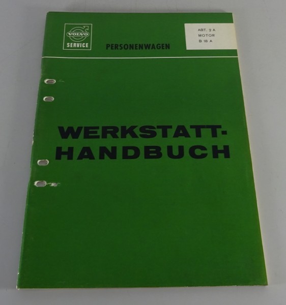 Werkstatthandbuch Volvo Amazon P120, 140, PV 544, P 1800 Motor B 18 A Stand 1968
