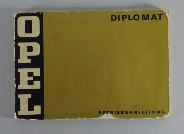 Betriebsanleitung / Handbuch Opel Diplomat B von 3/1971