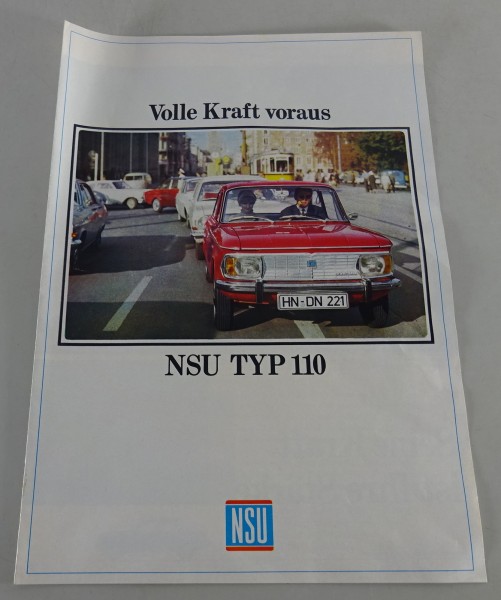 Prospekt / Broschüre NSU Typ 110 Stand 01/1961