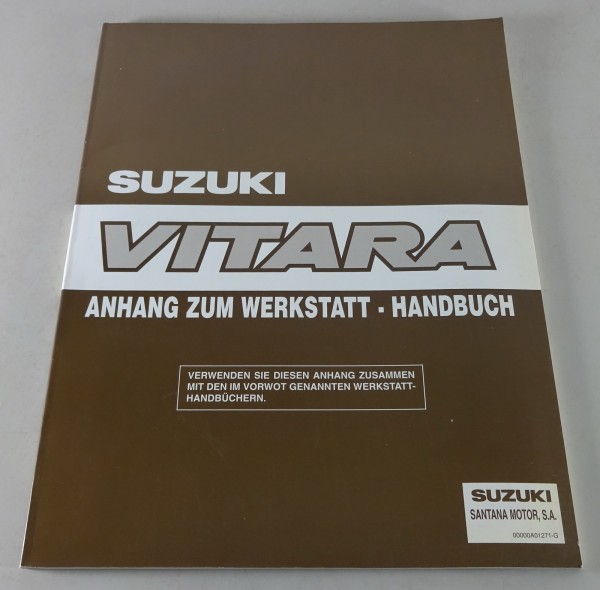 Werkstatthandbuch Nachtrag Suzuki Vitara SE 416 Stand 09/1997