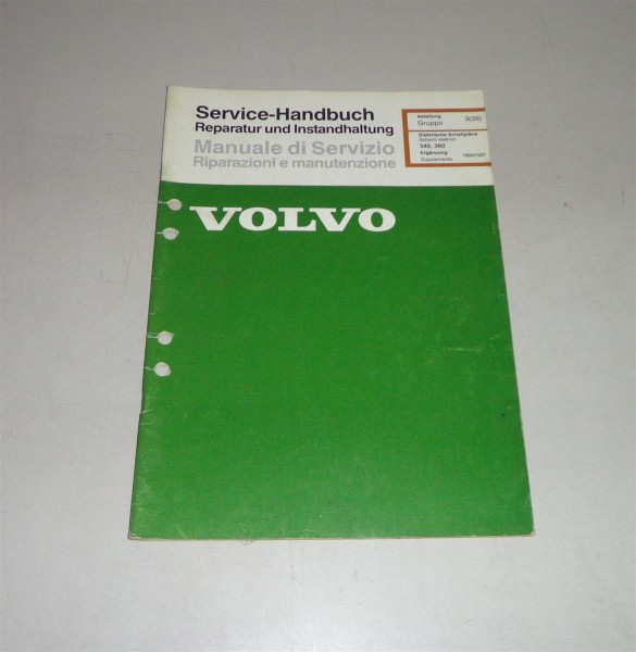 Werkstatthandbuch Elektrik / Schemi elettrici Volvo 340 / 360 - 1986/87