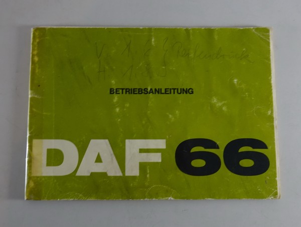Betriebsanleitung / Handbuch DAF 66 + Limousine, Kombi, Lieferwagen Stand 9/1973