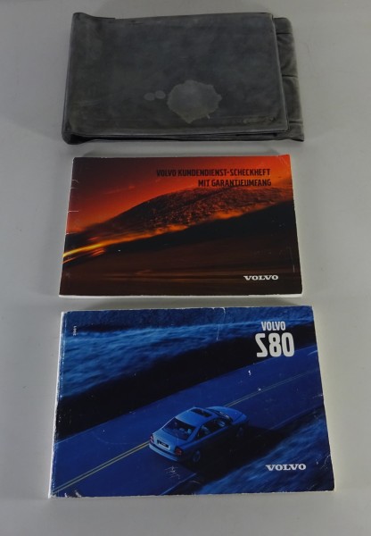 Bordmappe mit Betriebsanleitung / Handbuch Volvo S80 Typ TS Stand 2001