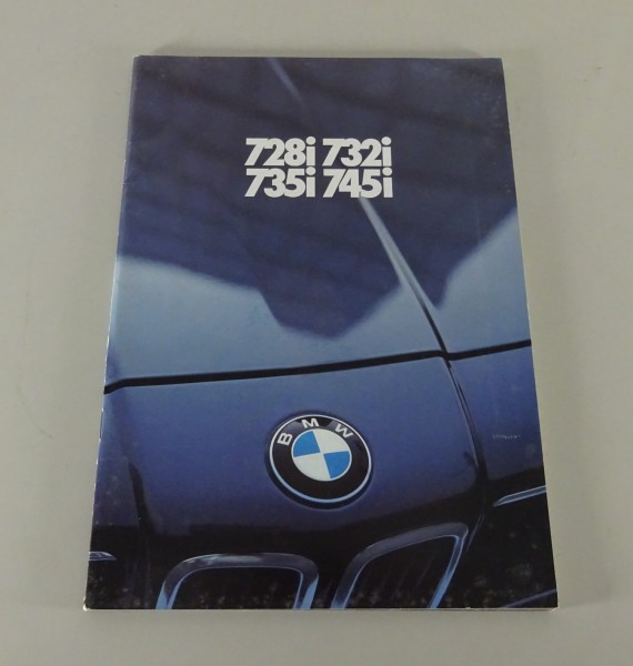 Prospekt / Broschüre BMW 7er E23 728i / 732i / 735i / 745i Stand 01/1981